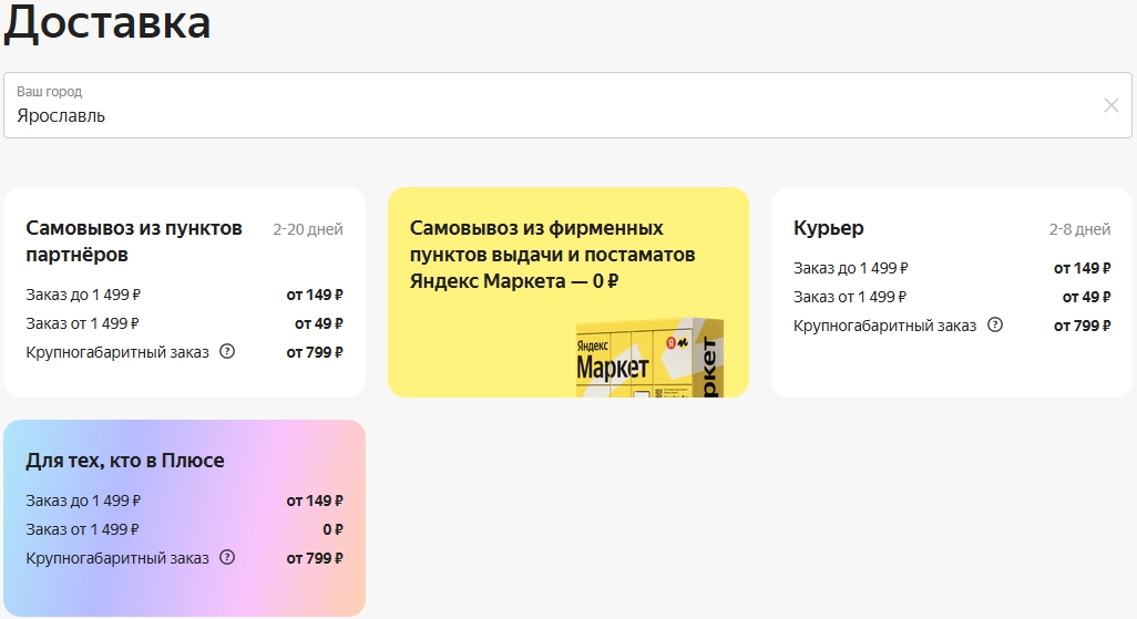 Яндекс Маркет цены в Ярославле