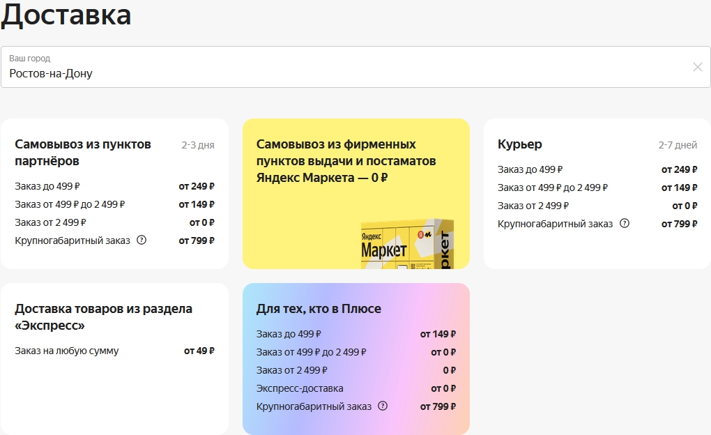 Яндекс Маркет цены в ростове на дону